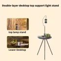 Portable Camping Table with Adjustable Height - Lightweight Outdoor/Indoor tripod base