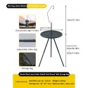Portable Camping Table with Adjustable Height - Lightweight Outdoor/Indoor tripod base