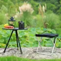 Portable Camping Table with Adjustable Height - Lightweight Outdoor/Indoor tripod base