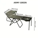Portable Folding Camping Table - Camping Table Foldable, 300lb Weight Capacity & Compact Design for Outdoor Camping