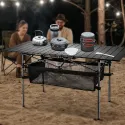 1pc Camping Table That Fold Up Lightweight, Aluminum Folding Table Roll Up Table with Easy Carrying Bag for Indoor, Outdoor, Camping, Backyard, BBQ, Party, Patio, Beach, Picnic