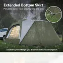 MOPHOTO SUV Tents For Camping 6-8 People, 10x10ft SUV Tent Attachment For Camping With Screen Room & Awning, Pop Up Tailgate Tent, 210D Oxford PU 4 Season Car Tents - ArmyGreen