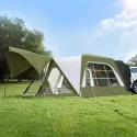 MOPHOTO SUV Tents For Camping 6-8 People, 10x10ft SUV Tent Attachment For Camping With Screen Room & Awning, Pop Up Tailgate Tent, 210D Oxford PU 4 Season Car Tents - ArmyGreen