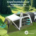 MOPHOTO SUV Tents For Camping 6-8 People, 10x10ft SUV Tent Attachment For Camping With Screen Room & Awning, Pop Up Tailgate Tent, 210D Oxford PU 4 Season Car Tents - ArmyGreen