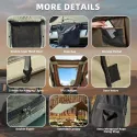 Inflatable Rooftop Camping Tent, OYEROL Multifunctional SUV Tent, Featuring an Extended Canopy, Two TPU Skylights