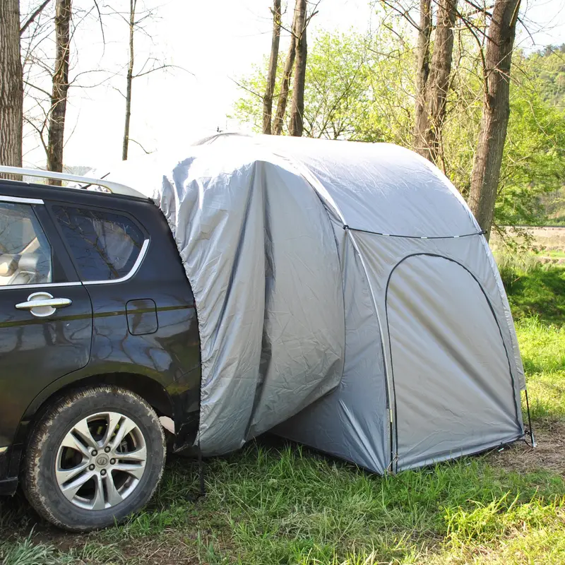 SUV Rear Tent Large Camping Tent Beach Tent Sturdy and Durable 210D Oxford Cloth Tent UV Blocking Tent Waterproof Tent 118in*59in*78.8in