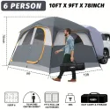 SUV 6-Person Camping Tent/2-Person Camping Tent, SUV Car Tailgate Tent, And Windproof, Easy To Carry, Suitable For Outdoor Camping