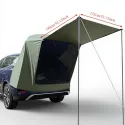 SUV Tail Tent with Mesh Netting, Support Poles, And Expandable Canopy. Suitable for Camping And Vehicle-mounted Picnics