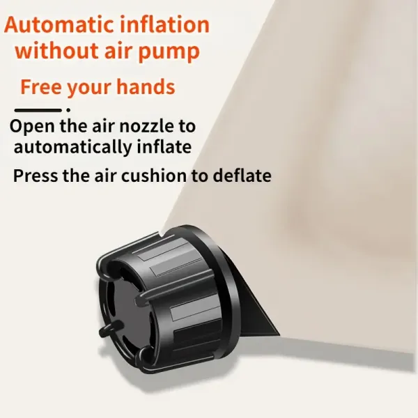 pc Dual-Purpose Inflatable Camping Air Mattress with Built-In Pillow - Moisture-Proof, Comfort Support for 2 People, Oxford Cloth & Pearl, Green - Perfect for Outdoor Picnics & Camping, Camping Bed