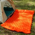 2-person Or 1-person Ultra Light Nylon TPU Self Inflating Camping Sleeping Mat, Lightweight Camping Air Cushion With Built-in Pump Camping Bed