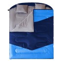 Adult Double Sleeping Bag with 2 Pillows, Size XL Bag for 2 People, Cold Warm Weather- 3 Seasons, Adults Sleeping Bag for Camping, Backpacking or Hiking