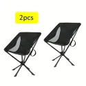 2-Pack High Back Moon Chairs - Lightweight Folding Chairs with One-Touch Setup, 330 lbs Capacity, Aircraft Aluminum & 600D Oxford Fabric, Portable for Camping