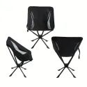 2-Pack High Back Moon Chairs - Lightweight Folding Chairs with One-Touch Setup, 330 lbs Capacity, Aircraft Aluminum & 600D Oxford Fabric, Portable for Camping
