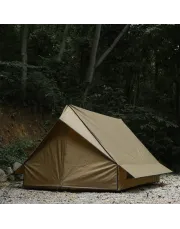 Cabin Style Insulated Tent, Portable Retro Cabin With Five Regular Chimney Pipes, An Adjustable Chimney Valve, And A Chimney Head, Four Season Camping Tent, Baker Style Shelter Tent