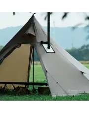 Outdoor Camping Hot Tent Chimney Mouth Rectangular Fireproof Cloth Fireproof Silicone Flame Retardant Coating Suitable For Various Hot Tents, Foldable And Easy To Carry