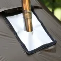 Outdoor Camping Hot Tent Chimney Mouth Rectangular Fireproof Cloth Fireproof Silicone Flame Retardant Coating Suitable For Various Hot Tents, Foldable And Easy To Carry