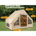 Easy Setup Inflatable Camping Tent with Hand Pump - High Quality & Windproof 4-Season family tent