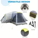 10 People Three Rooms Fiberglass Poles Camping Tents For Family Camping Outdoor Camping