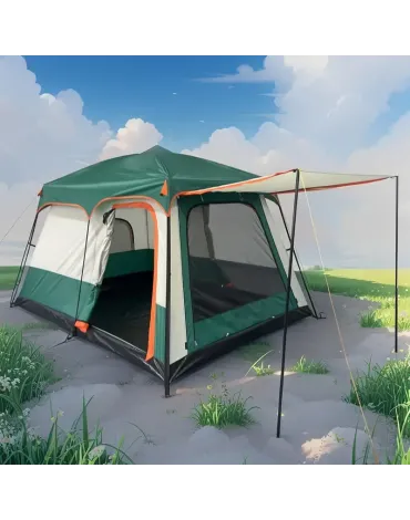 Large Family-Friendly Waterproof Outdoor Tent - Windproof & Rainproof Portable Camping & Picnic Tent