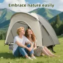 Ultralight Portable Double Camping Tent - 2-Person Oval Shelter with Storage Bag, Lightweight & Easy Setup for Hiking, Camping, Picnics - Durable Nylon/PVC Material,Outdoor Adventure Gear