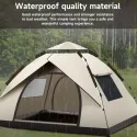 Portable Automatic Pop-Up Camping Tent- Black, Foldable,, Ideal for Outdoor Picnic, Hiking, Park Activities