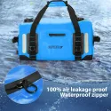 High Quality Dry Bag Backpack - Lockable Durable Sports Duffel for Kayaking, Camping, Paddle Board & Travel - Blue with Black Accents, Unisex Design for Men & Women, Water Sports Gear | Stylish Hydration Bag | Adjustable Shoulder Straps, IDRYBAG