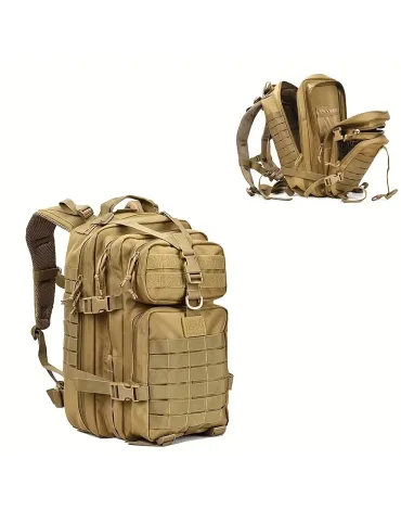 Multifunctional Hiking Backpack with 11.89gal/13.21gal Capacity, Durable Nylon High Quality Sports Bag, Adjustable Shoulder Straps