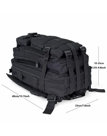 Lightweight Tactical Backpack - Durable Hiking & Cycling Gear for Men & Women, Green, Multiple Compartments with Padded Straps, Perfect for Outdoor Sports, Fitness, and Camping